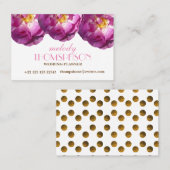 Bruiloftplanner, Rozen Elegante Visitekaartjes (Voorkant / Achterkant)