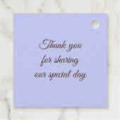 Bruiloftsattentie Strand Drift-hout Foto Dank je w Bedankjes Labels (Achterkant)