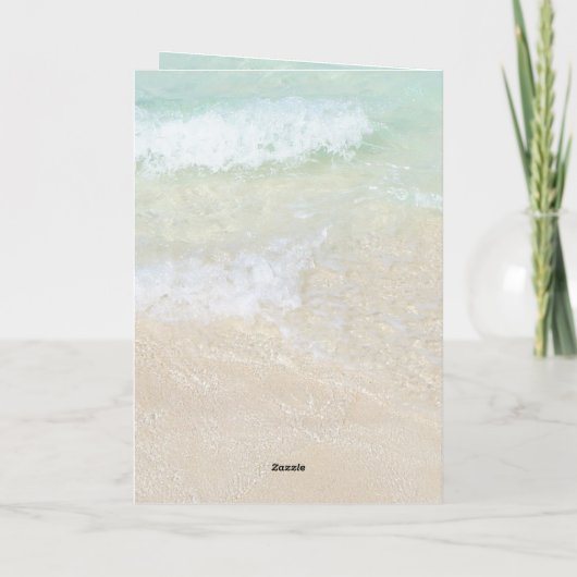 Bruiloftsbad Strand Zanddollars Uitnodiging (Achterkant)