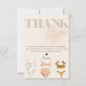 Bruiloftsbadfeest  bedankkaart (Voorkant)