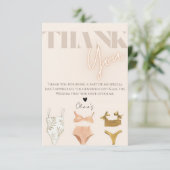 Bruiloftsbadfeest bedankkaart (Staand voorkant)