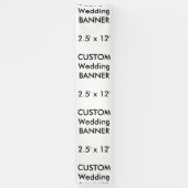 Bruiloftsbanner 2.5 'x 12' spandoek (Verticaal)