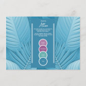 Bruiloftsbehuizing kleurenpalet fotokaart informatiekaartje (Achterkant)