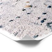 Bruiloftsbewaarstuk of gastboek voor het strand poster (Hoek)