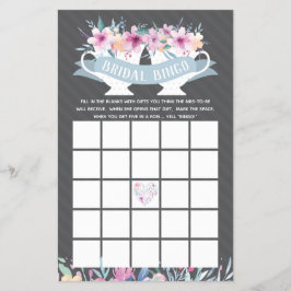 Bruiloftsbingo, Theepartij met Bloemen Flyer