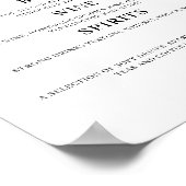 Bruiloftsbord 'Proost' Poster (Hoek)