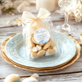 Bruiloftsborrel aan het Ocean Beach  Ronde Sticker