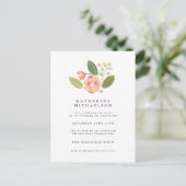 BRUILOFTSBORREL | Bloementuin Briefkaart (Staand voorkant)