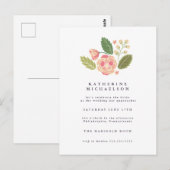 BRUILOFTSBORREL | Bloementuin Briefkaart (Voorkant / Achterkant)