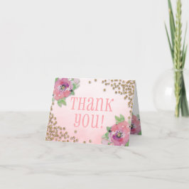 Bruiloftsborrel en bubbels bruidsbruiloft glitter  bedankkaart