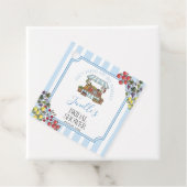 Bruiloftsborrel 'Fresh Off The Market' Bedankjes Labels (In situ)