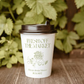 Bruiloftsborrel 'Fresh Off the Market', Boerenmark Papieren Bekers