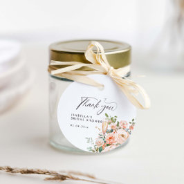Bruiloftsborrel met Bloemen en Prosecco Bedankjes Labels