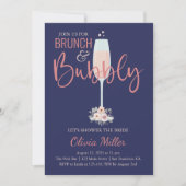 Bruiloftsborrel met brunch en bubbels kaart (Voorkant)