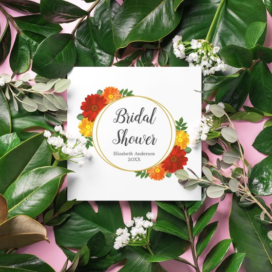 Bruiloftsborrel met herfstbloemen servet