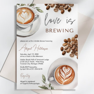Bruiloftsborrel met koffie - De liefde borrelt op Kaart