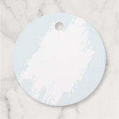 Bruiloftsborrel met koffie en croissants bedankjes labels (Achterkant)