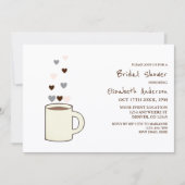 Bruiloftsborrel met koffie kaart (Voorkant)