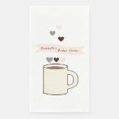 Bruiloftsborrel met koffie servet (Voorkant)