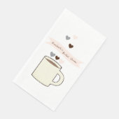 Bruiloftsborrel met koffie servet (Hoek)