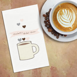 Bruiloftsborrel met koffie servet