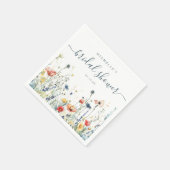 Bruiloftsborrel met levendige veldbloemen servet (Hoek)