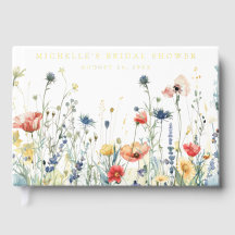 Bruiloftsborrel met levendige wilde bloemen
