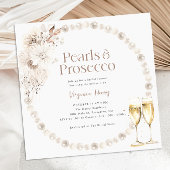 Bruiloftsborrel met Parels en Prosecco Kaart