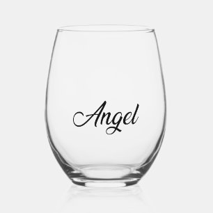 Bruiloftsborrel set - Angel Wijnglas Zonder Voet