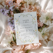 Bruiloftsbruidsshower uitnodiging Love in Bloom