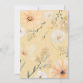 Bruiloftsbruiloft uitnodiging Love is in Bloom (Achterkant)