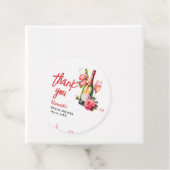 Bruiloftsbrunch 'Bloemblaadjes en Prosecco' bedank Bedankjes Labels (In situ)