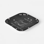 Bruiloftsbrunch & Bruisende Confetti Bruidsbruilof Papieren Bordje (Gebogen)