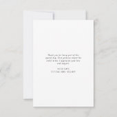 Bruiloftsbrunch en bubbels bruiloft bedankkaart (Achterkant)