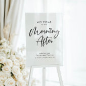 Bruiloftsbrunch in de ochtend na welkomstbord acryl bord