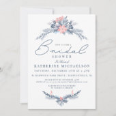 BRUILOFTSBRUNCH | Kerst Pastel Poinsettia Bloemstu Kaart (Voorkant)