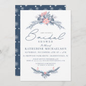 BRUILOFTSBRUNCH | Kerst Pastel Poinsettia Bloemstu Kaart (Voorkant / Achterkant)