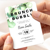 Bruiloftsbrunch met bubbels Groene Eucalyptus Magneet