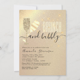 Bruiloftsbrunch met bubbels kaart