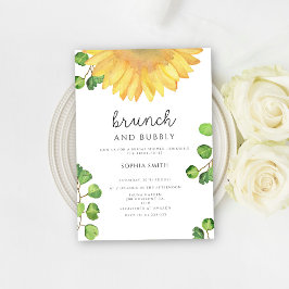 Bruiloftsbrunch met bubbels voor de bruidsmeisjes kaart