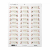 Bruiloftsbrunch met champagne bruidsborrel etiket (Full Sheet)