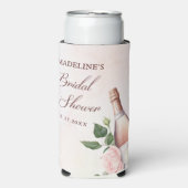 Bruiloftsbrunch met champagne en bubbels seltzer blikjeskoeler (Seltzer Voorkant)