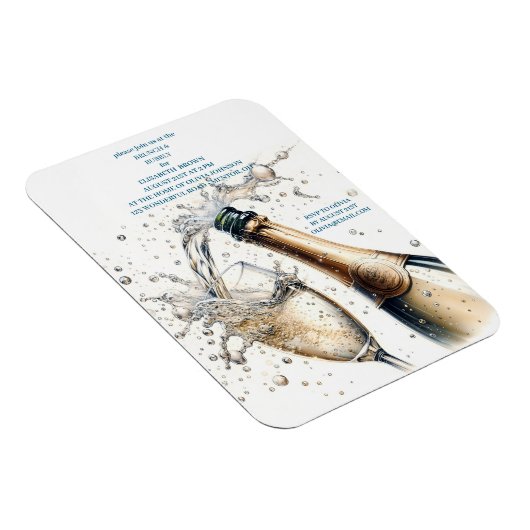 Bruiloftsbrunch met champagne magneet (Rechterzijde)