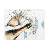 Bruiloftsbrunch met champagne magneet (Horizontaal)