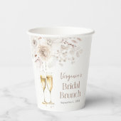 Bruiloftsbrunch met champagne papieren bekers (Achterkant)