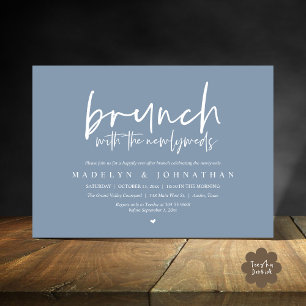 Bruiloftsbrunch met de Passen getrouwd vieren Kaart