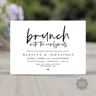 Bruiloftsbrunch met de Passen getrouwd vieren Kaart