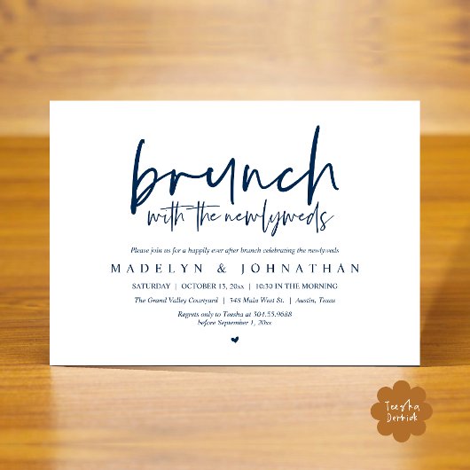 Bruiloftsbrunch met de Passen getrouwd vieren Kaart