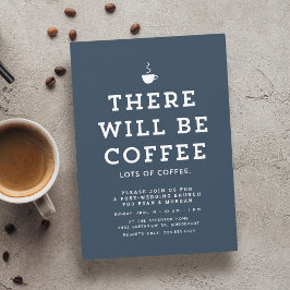 Bruiloftsbrunch plezier eenvoudige marineblauwe ko kaart