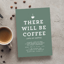 Bruiloftsbrunch plezier eenvoudige salie groene ko kaart